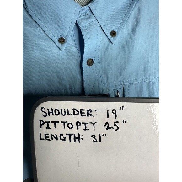 Field & Stream Universal Travel Shirt Fishing Stream‎ Blue Men's Size XL NEW - Picture 6 of 6